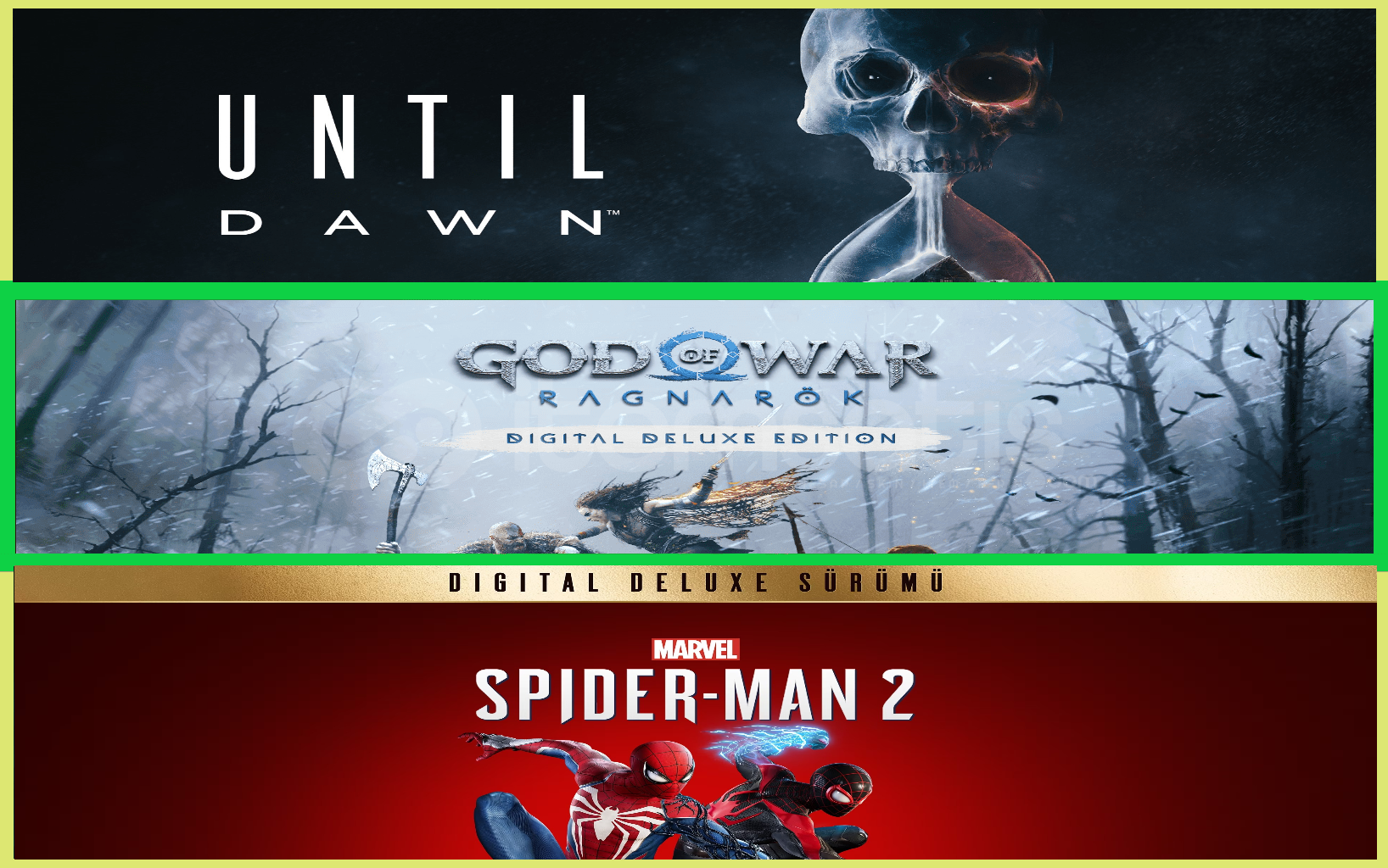 Until Dawn + Ragnarök + Spiderman 2 Until Dawn + Ragnarök + Spiderman 2