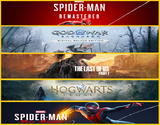 Spider + Ragnarök + Tlou1 + Hogwarts + Miles