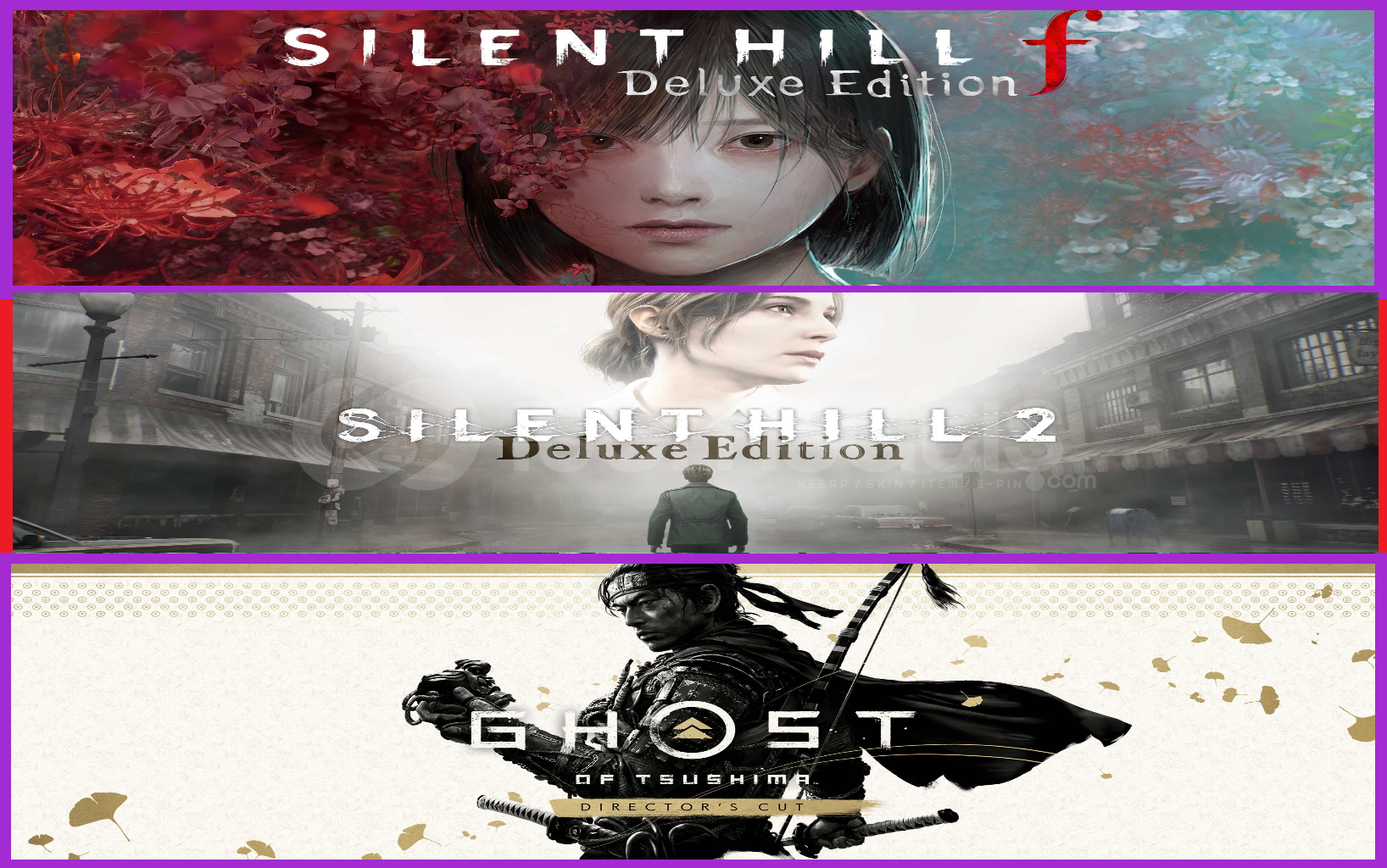 Silent Hill f + Silent Hill 2 + Ghost Silent Hill f + Silent Hill 2 + Ghost