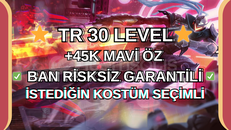 ⭐[%100TR BAN YOK!] FRESH 30 LEVEL 50K MAVİ ÖZ !⭐