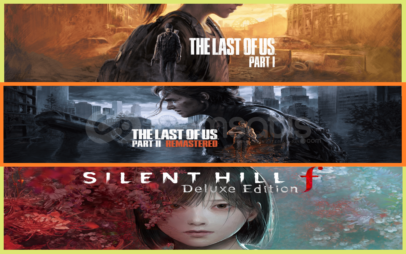 Tlou + Tlou 2 + Silent Hill f Tlou + Tlou 2 + Silent Hill f