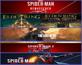 Spider R + Elden Ring + Tlou + Spider 2 + Miles