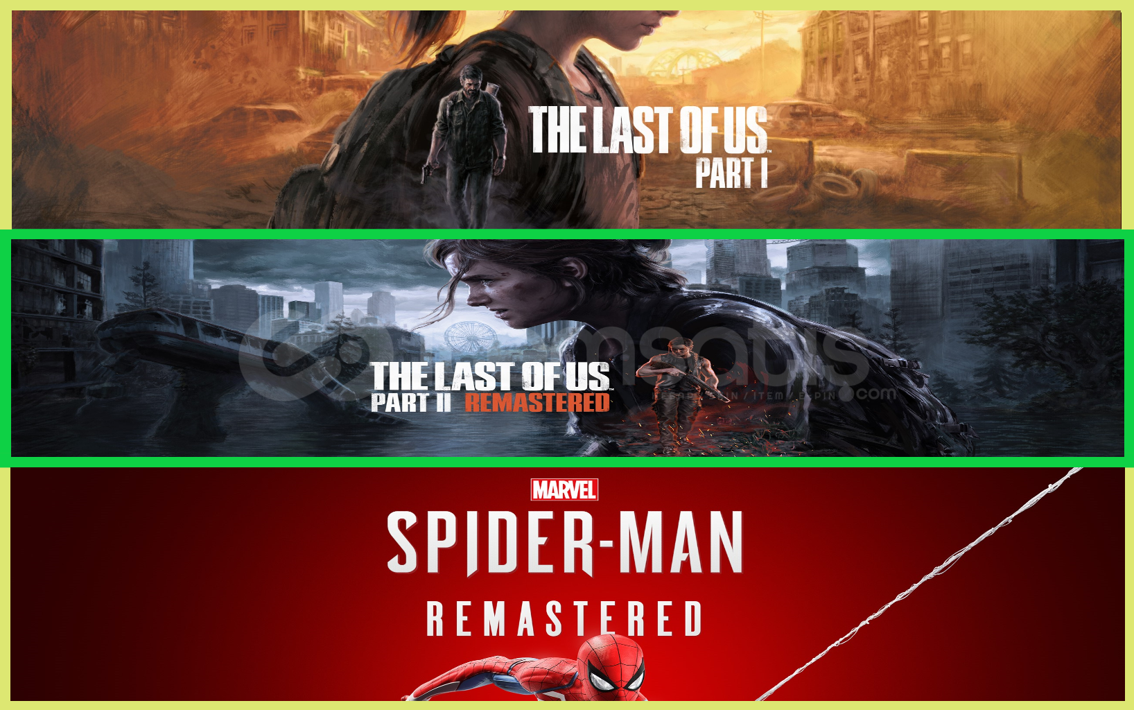 The Last of Us Part I + Part 2 + Spider The Last of Us Part I + Part 2 + Spider