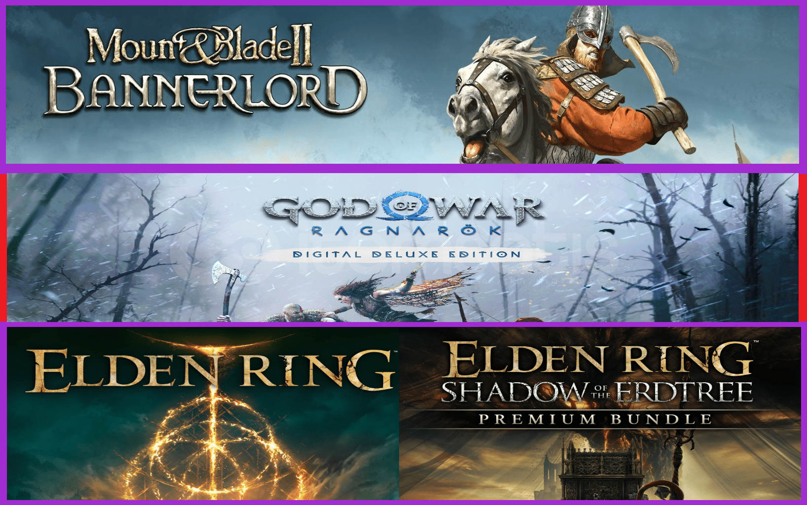Mount & Blade II + Ragnarök + Elden Ring Mount & Blade II + Ragnarök + Elden Ring