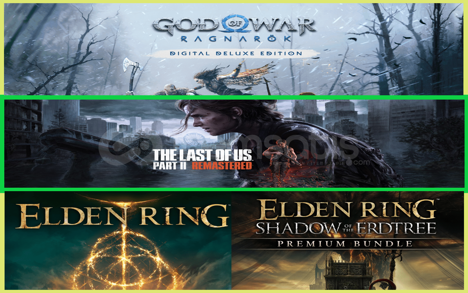 Ragnarök + The Last Of Us Part II + Elden Ring Ragnarök + The Last Of Us Part II + Elden Ring