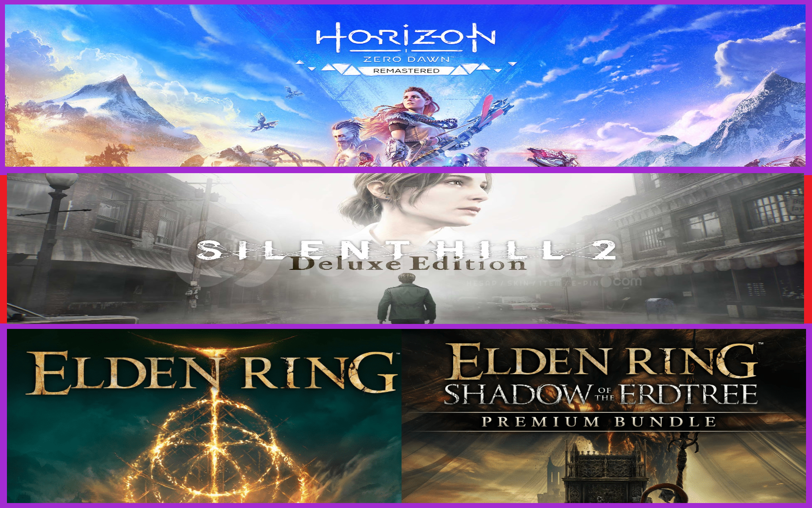 Horizon Remastered + Silent + Elden Ring Horizon Remastered + Silent + Elden Ring