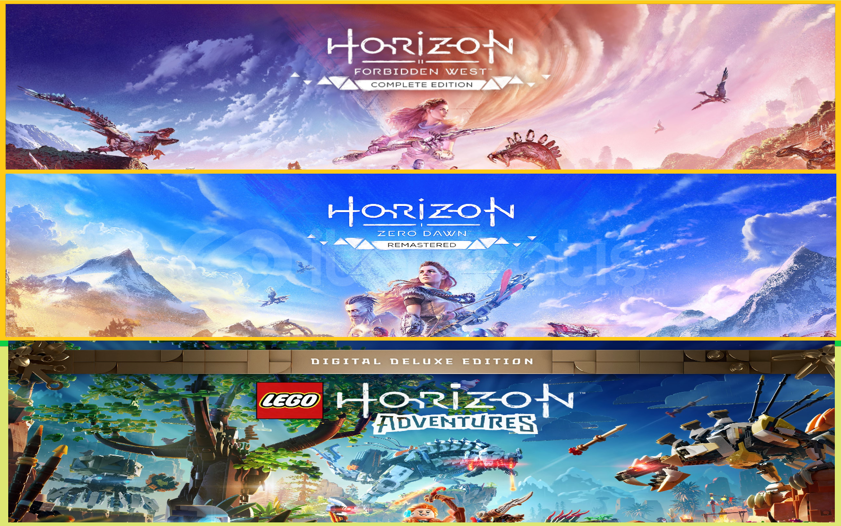 Forbidden West + Zero Dawn + Lego Horizon Forbidden West + Zero Dawn + Lego Horizon