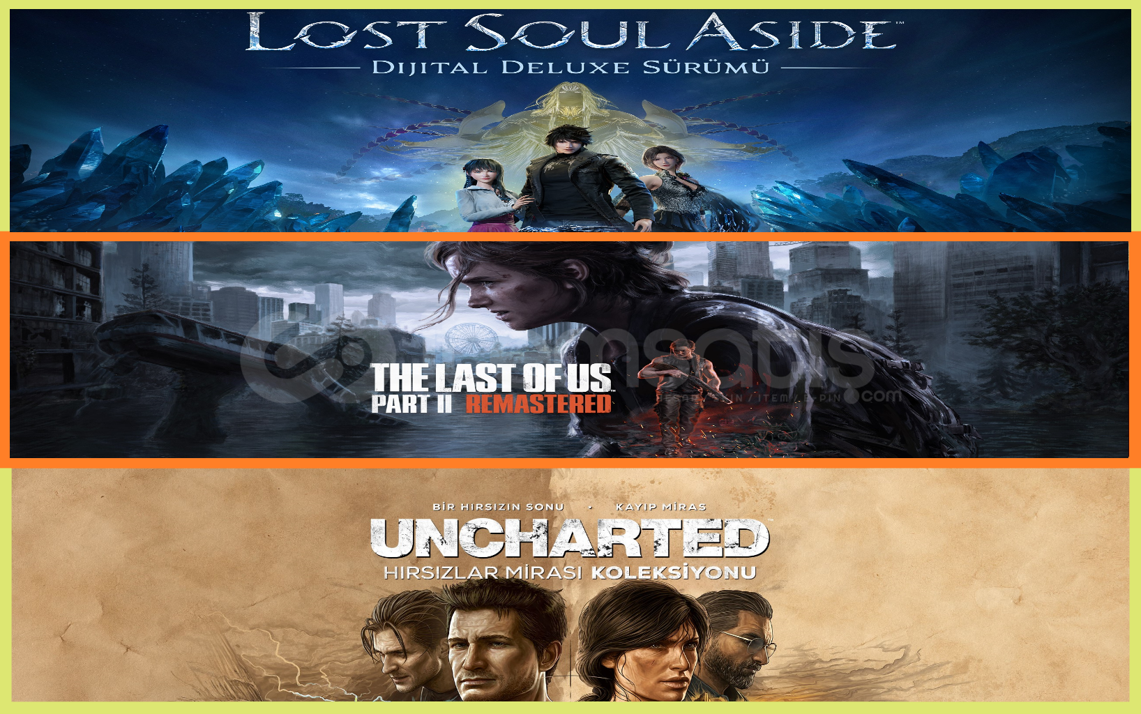 Lost Soul Aside + The Last Of Us 2 + Uncharted Lost Soul Aside + The Last Of Us 2 + Uncharted