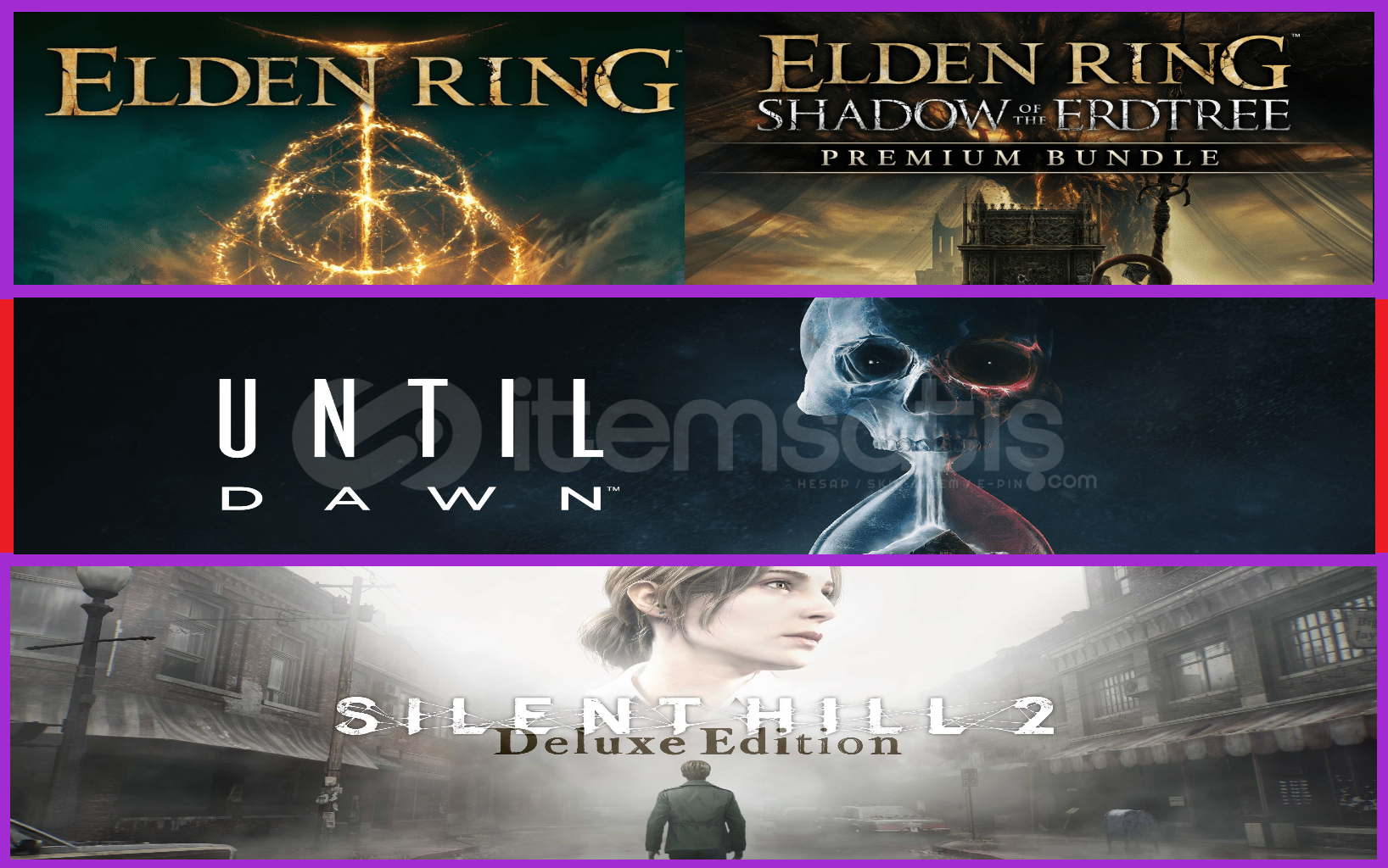 Elden Ring + Until Dawn + Silent Hill 2 Deluxe Elden Ring + Until Dawn + Silent Hill 2 Deluxe