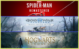 Spider Remastered + God Of War + Hogwarts