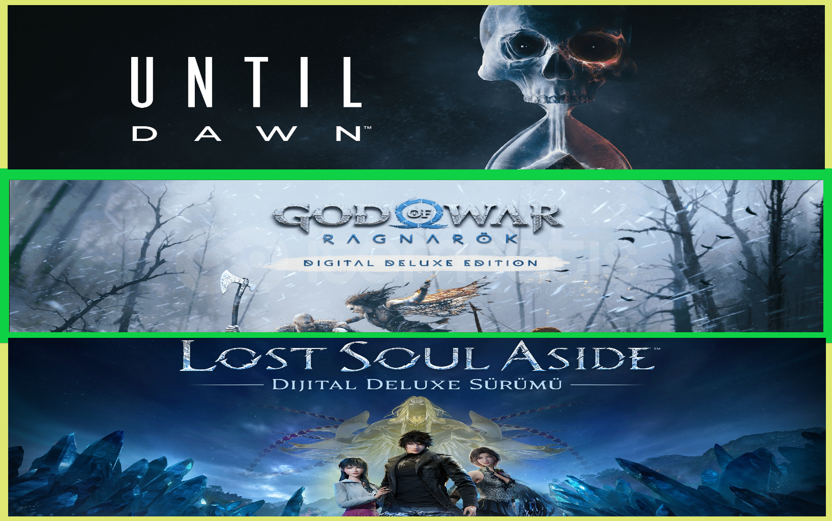 Until Dawn + Ragnarök + Lost Soul Aside Until Dawn + Ragnarök + Lost Soul Aside