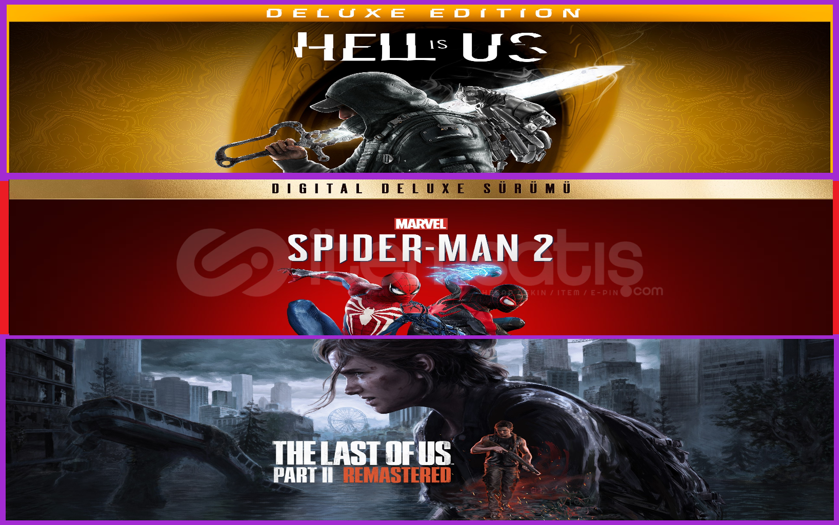 Hell is Us + Spiderman 2 + The Last Of Us 2 Hell is Us + Spiderman 2 + The Last Of Us 2