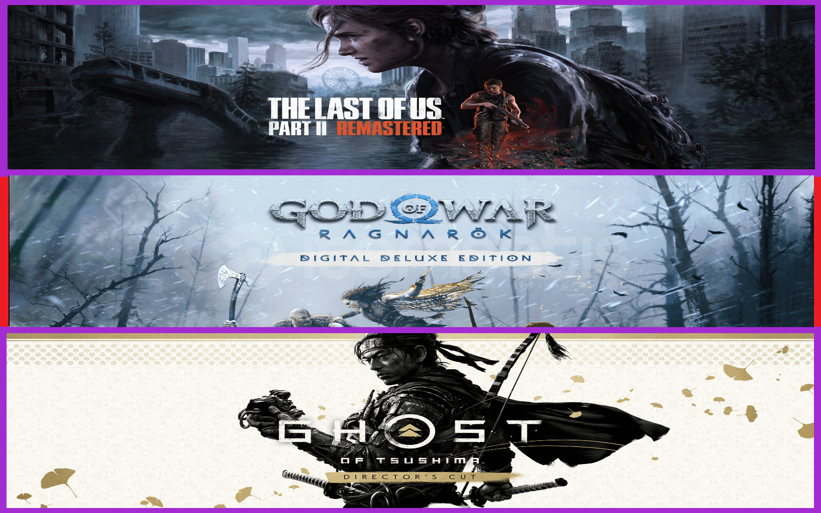 The Last of Us Part II + Ragnarök + Ghost The Last of Us Part II + Ragnarök + Ghost