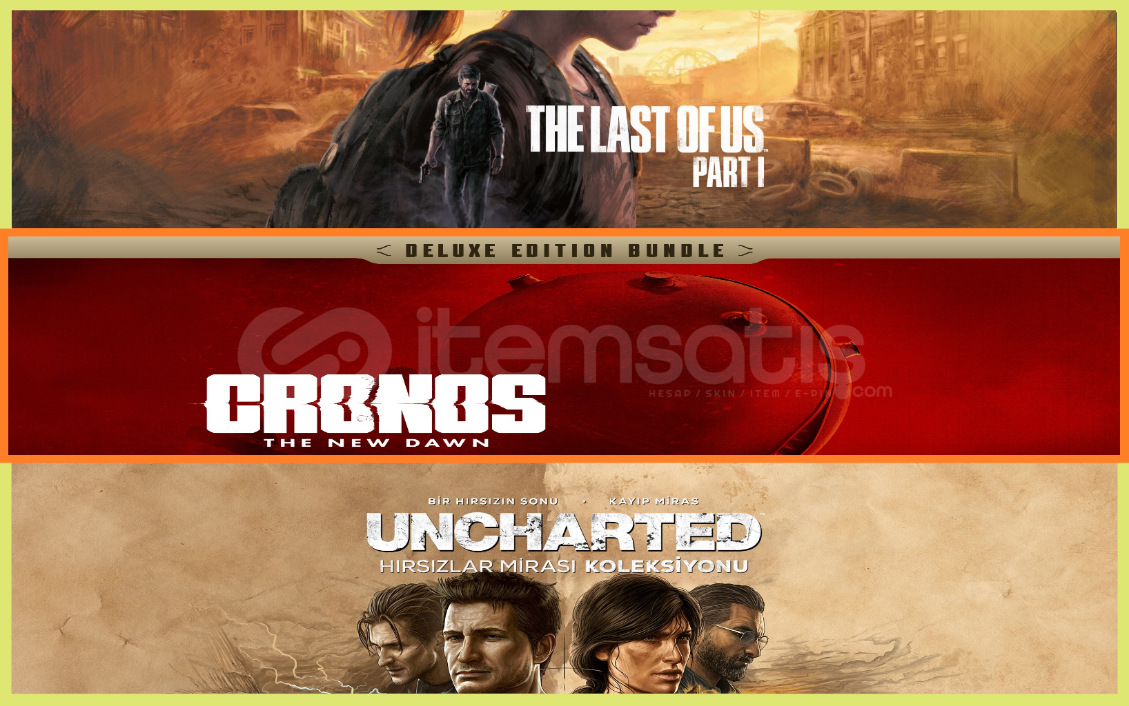 The Last Of Us + Cronos + Uncharted The Last Of Us + Cronos + Uncharted
