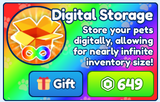 ✅BUBBLE GUM SIMULATOR INFINITY⭐DIGITAL STORAGE⚡