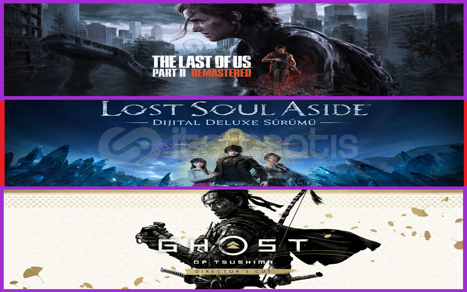 The Last Of Us 2 + Lost Soul Aside + Ghost The Last Of Us 2 + Lost Soul Aside + Ghost