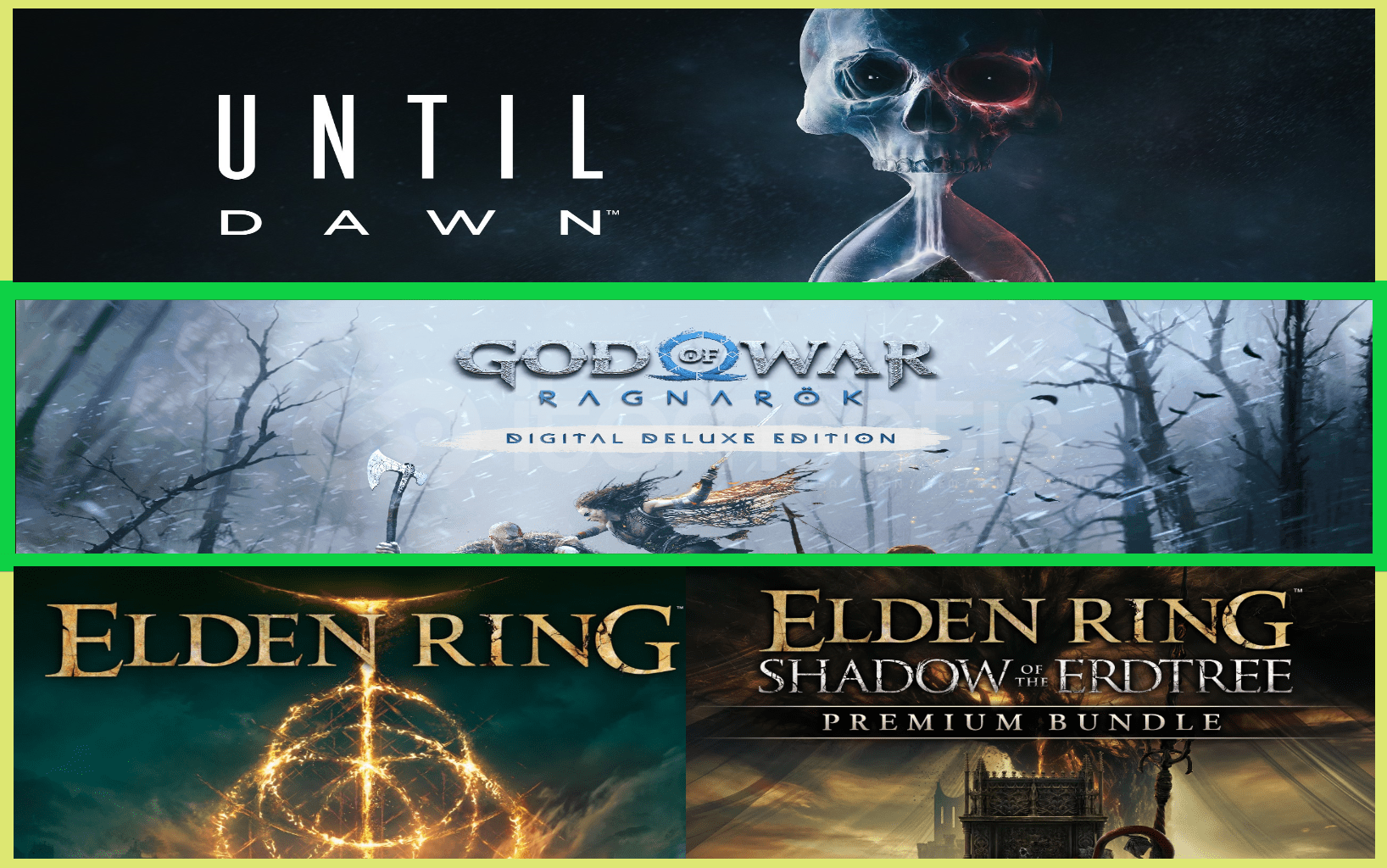 Until Dawn + Ragnarök + Elden Ring Until Dawn + Ragnarök + Elden Ring