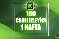 ⭐️ [GARANTİLİ] 100 CANLI YAYIN İZLENME 1 HAFTA ⭐