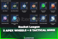 Rocket League 11 Items 5 APEX WHEELS + 6 TACTICA