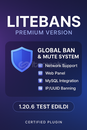 LiteBans ⚡ Global Ban/Mute • Web Panel • Network