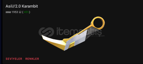 Asil Karambit 1953 VP %45 indirim Asil Karambit 1953 VP %45 indirim