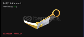 Asil Karambit 1953 VP %45 VP Asil Karambit 1953 VP %45 VP