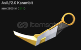 Asil karambit %21 Köken vandal %25