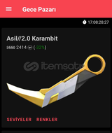 Asil Karambit%32 Gece Pazarı 