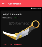 Asil Karambit%42 Gece Pazarı 