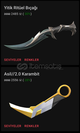 Asil karambit+iyon operatorlu hesap