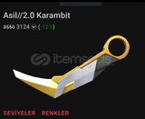 asil karambit+oni vandal+uzaylı avcısı phantom