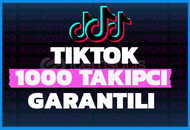 ⭐✅{ÇOK HIZLI}⭐1000 TİKTOK GERÇEK TAKİPÇİ⭐