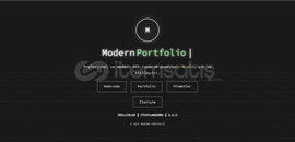 AŞIRI MODERN PORTFOLYO SITESI