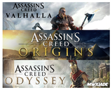 Assassin's Creed Valhalla + Origins + Odyssey