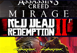 Assassins Creed Mirage + Cyberpunk 2077 + RDR 2