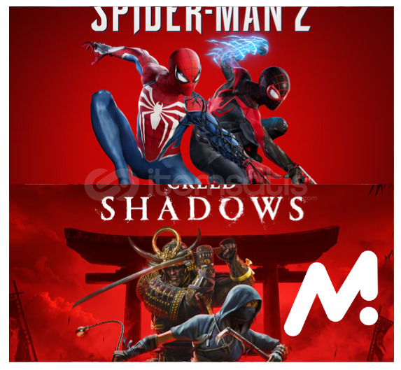 Assassins Creed Shadows + Spiderman 2 & PS5  Assassins Creed Shadows + Spiderman 2 & PS5