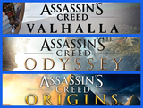 Assassins Creed Valhalla + Odyssey + Origins