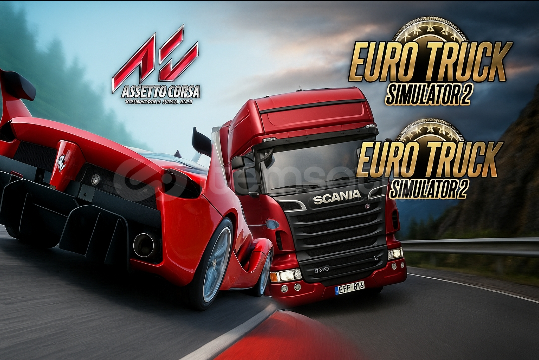 Assetto Corsa ve Euro truck simulator 2  Assetto Corsa ve Euro truck simulator 2