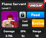 Astd / Flame Servant / All Star Tower Defense