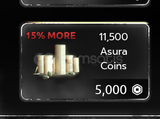 Asura : 11500 Coins / 11,500 