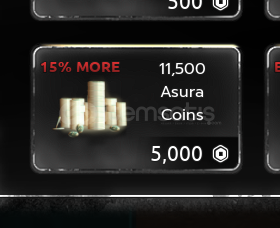 Asura 11500 Coins Asura 11500 Coins