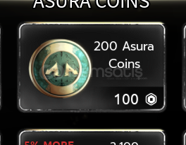 Asura 200 Coins Asura 200 Coins