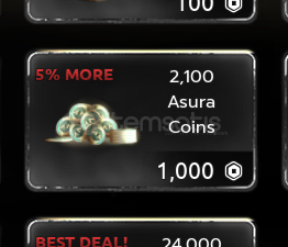 Asura 2100 Coins  Asura 2100 Coins