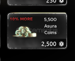 Asura 5500 Coins Asura 5500 Coins