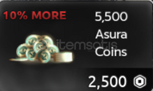 ⭐Asura 5500 Coins⭐ 