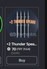 Attack on Titan Paradis +2 Thunder Spears
