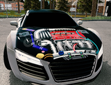 AUDİ R8 HD MOTOR ÇİZİM + HD LOGO 300HP