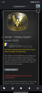 Austin 2025 Vitality gold toplam steamde 15 tane