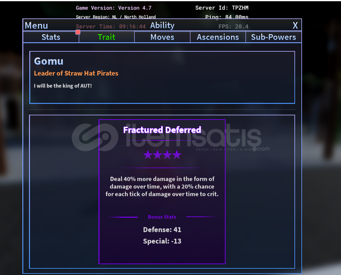 Aut Fractured Deffered Gomu ( Lufy stand ) Aut Fractured Deffered Gomu ( Lufy stand )