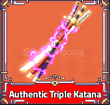 Authentic Triple Katana